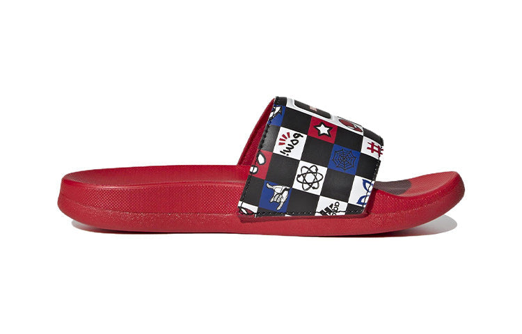 (GS) adidas Adilette Comfort Slide x Disney 'Spider-Man Checkerboard' HP7758